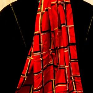 Vintage Patricia Dumont Long Geometric Scarf